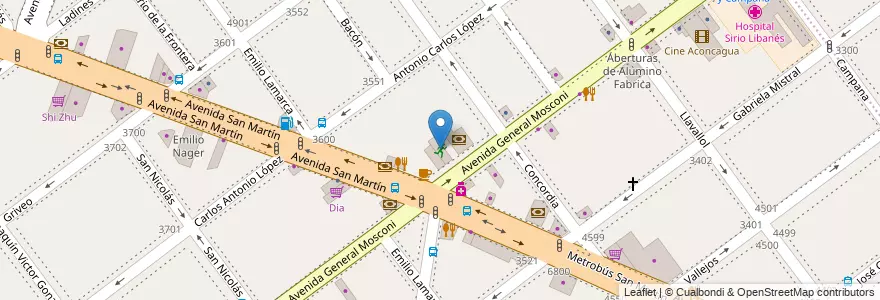 Mapa de ubicacion de Powerhouse Gym, Villa Devoto en Аргентина, Буэнос-Айрес, Буэнос-Айрес, Comuna 11.