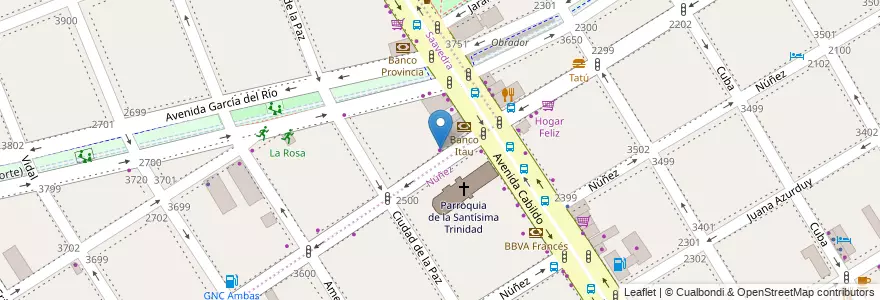 Mapa de ubicacion de Practi Car, Saavedra en Argentinien, Ciudad Autónoma De Buenos Aires, Buenos Aires, Comuna 13.