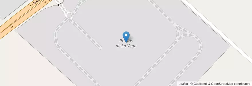 Mapa de ubicacion de Prados de La Vega, Angel Etcheverry en Argentine, Province De Buenos Aires, Partido De La Plata, Ángel Etcheverry.