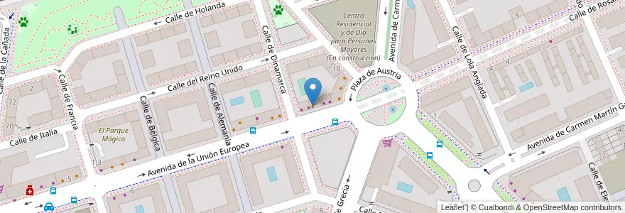 Mapa de ubicacion de Precoc. Naolma en Spagna, Comunidad De Madrid, Comunidad De Madrid, Área Metropolitana De Madrid Y Corredor Del Henares, Torrejón De Ardoz.