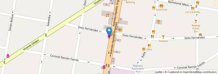 Mapa de ubicacion de Predent en Argentina, Buenos Aires, Partido De Lomas De Zamora, Lomas De Zamora.
