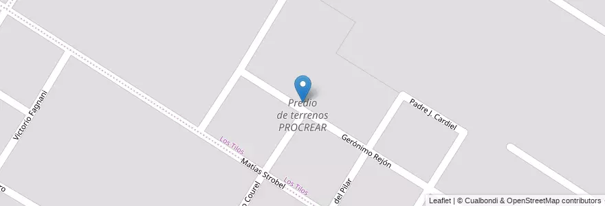 Mapa de ubicacion de Predio de terrenos PROCREAR en アルゼンチン, ブエノスアイレス州, Partido De General Pueyrredón, Mar Del Plata.