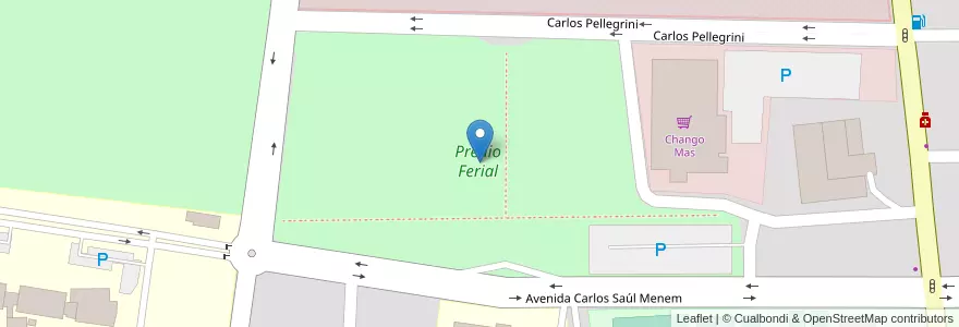 Mapa de ubicacion de Predio Ferial en Arjantin, La Rioja, Departamento Capital, La Rioja.