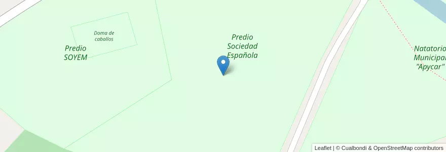 Mapa de ubicacion de Predio Sociedad Española en アルゼンチン, リオネグロ州, General Roca, Departamento General Roca.