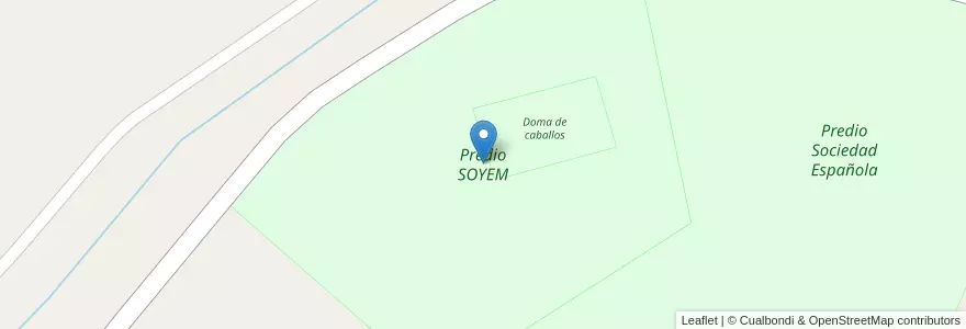 Mapa de ubicacion de Predio SOYEM en آرژانتین, استان ریو نگرو، آرژانتین, General Roca, Departamento General Roca.