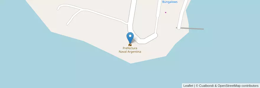 Mapa de ubicacion de Prefectura Naval Argentina en Аргентина, Междуречье, Departamento Federación, Distrito Mandisoví, Santa Ana.