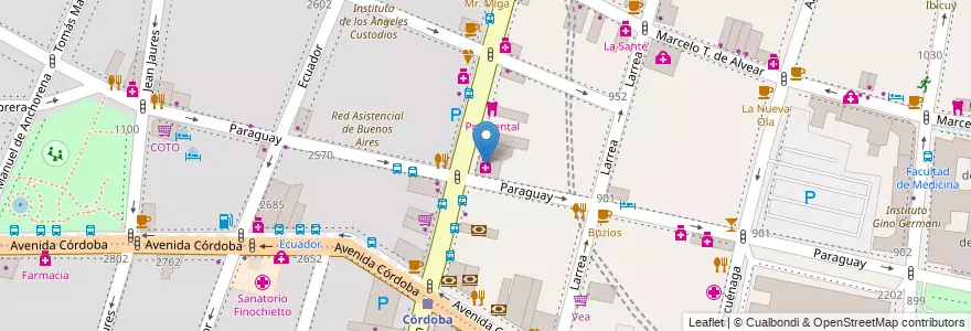 Mapa de ubicacion de Prema, Recoleta en アルゼンチン, Ciudad Autónoma De Buenos Aires, Comuna 2, ブエノスアイレス.