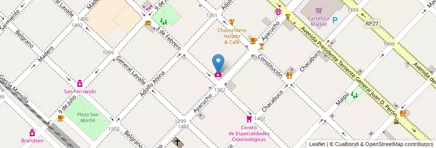 Mapa de ubicacion de Premedic en Argentinië, Buenos Aires, Partido De San Fernando, San Fernando.