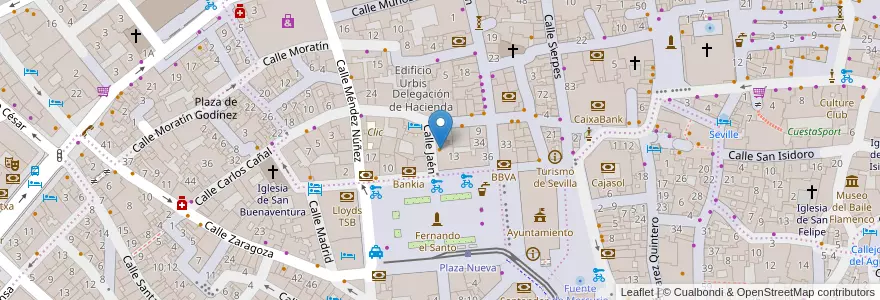 Mapa de ubicacion de Premier Sherry Cocktail Bar en 西班牙, 安达鲁西亚, Sevilla, Sevilla.