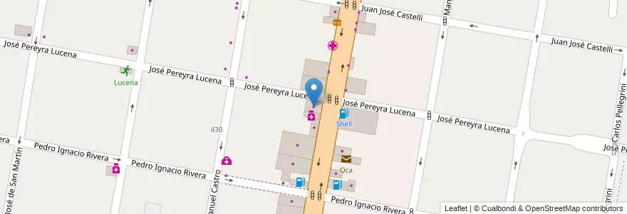 Mapa de ubicacion de Prestigio en 阿根廷, 布宜诺斯艾利斯省, Partido De Lomas De Zamora, Lomas De Zamora.