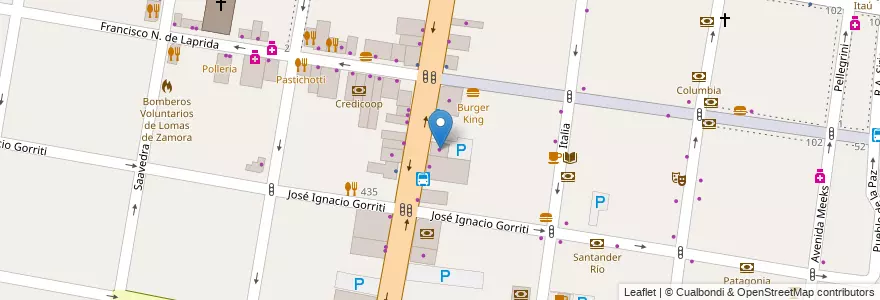 Mapa de ubicacion de Prestigio en Arjantin, Buenos Aires, Partido De Lomas De Zamora, Lomas De Zamora.