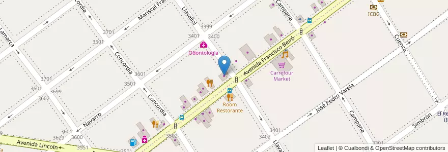 Mapa de ubicacion de Prestigo, Villa Devoto en Аргентина, Буэнос-Айрес, Буэнос-Айрес, Comuna 11.