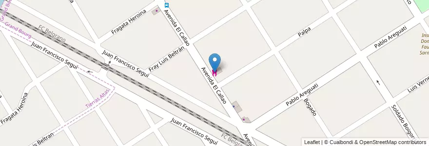 Mapa de ubicacion de Presto Dental en Argentinië, Buenos Aires, Partido De Malvinas Argentinas, Grand Bourg.