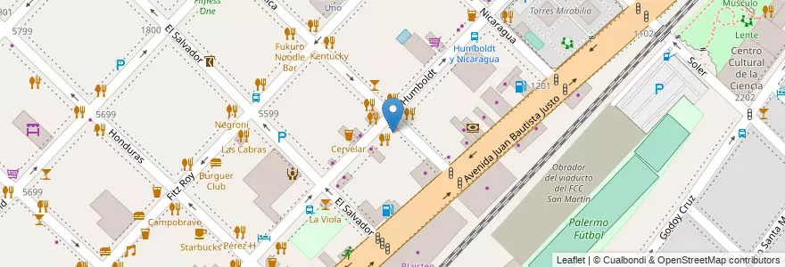 Mapa de ubicacion de Pride Hollywood, Palermo en 阿根廷, Ciudad Autónoma De Buenos Aires, 布宜诺斯艾利斯.