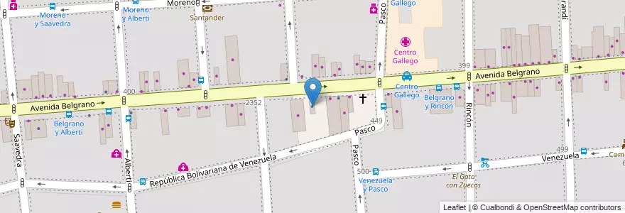 Mapa de ubicacion de Prima Implantes, Balvanera en Argentinië, Ciudad Autónoma De Buenos Aires, Comuna 3, Buenos Aires.