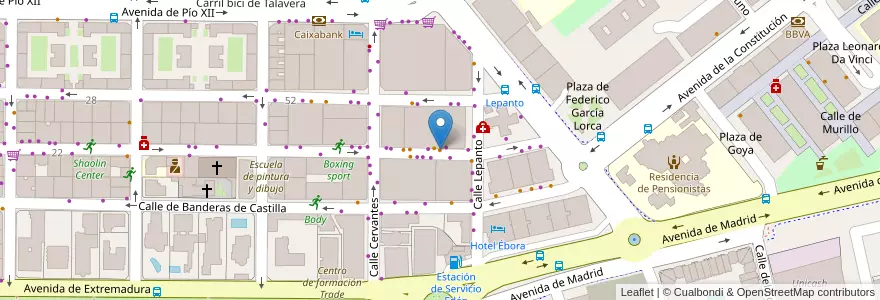 Mapa de ubicacion de Primer café en スペイン, カスティーリャ＝ラ・マンチャ州, Toledo, Talavera, Talavera De La Reina.