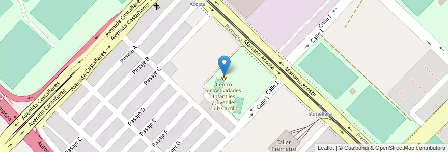 Mapa de ubicacion de Primera Infancia Centro Comunitario Ramón Carrillo, Villa Soldati en アルゼンチン, Ciudad Autónoma De Buenos Aires, ブエノスアイレス, Comuna 8.