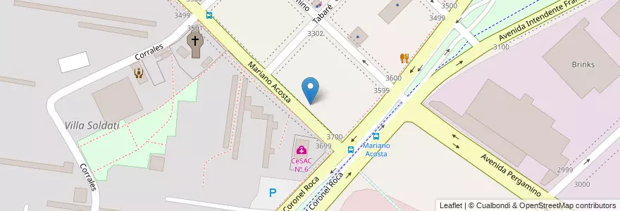 Mapa de ubicacion de Primera Infancia JMC El Globo Rojo, Villa Soldati en 阿根廷, Ciudad Autónoma De Buenos Aires, 布宜诺斯艾利斯, Comuna 8.