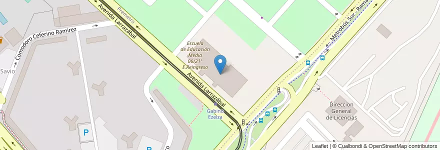 Mapa de ubicacion de Primera Infancia Larrazabal, Villa Lugano en 阿根廷, Ciudad Autónoma De Buenos Aires, 布宜诺斯艾利斯, Comuna 8.