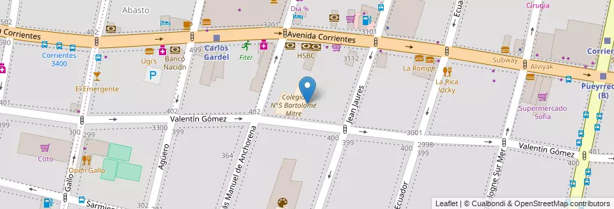 Mapa de ubicacion de Primera Infancia Luciérnagas, Balvanera en アルゼンチン, Ciudad Autónoma De Buenos Aires, Comuna 3, ブエノスアイレス.