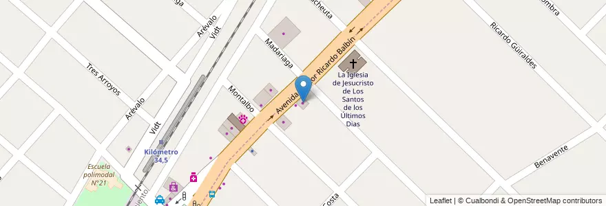 Mapa de ubicacion de Pro AS Seguros en الأرجنتين, بوينس آيرس, Partido De Merlo, Merlo.