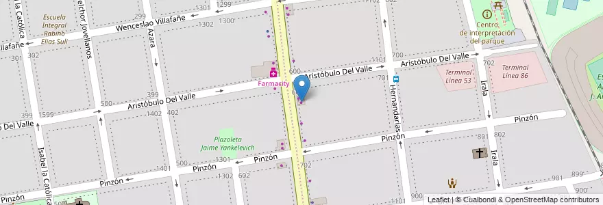 Mapa de ubicacion de Procer Wilson Outlet, Barracas en Arjantin, Ciudad Autónoma De Buenos Aires, Comuna 4, Buenos Aires.