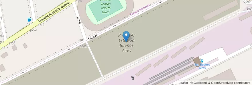 Mapa de ubicacion de ProCreAr Estación Buenos Aires, Barracas en 阿根廷, Ciudad Autónoma De Buenos Aires, Comuna 4, 布宜诺斯艾利斯.
