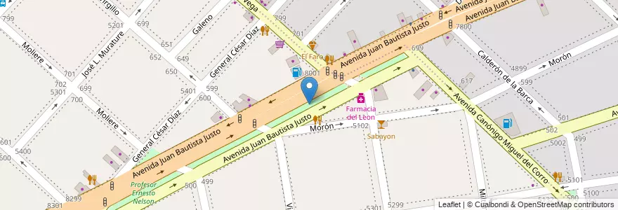 Mapa de ubicacion de Profesor Ernesto Nelson, Villa Luro en Argentinien, Ciudad Autónoma De Buenos Aires, Buenos Aires, Comuna 10.