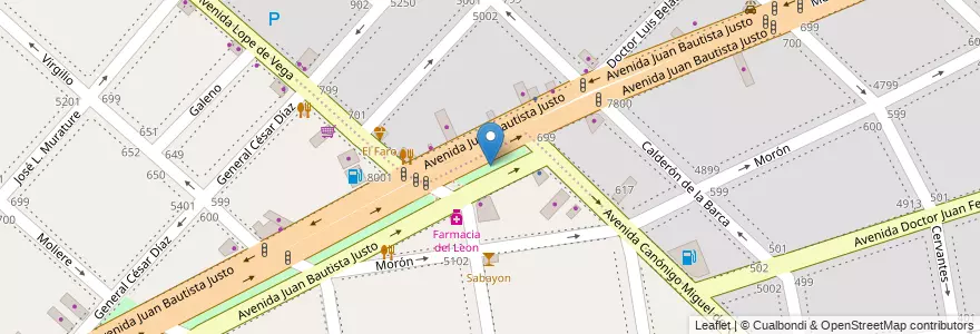 Mapa de ubicacion de Profesor Ernesto Nelson, Villa Luro en Argentina, Ciudad Autónoma De Buenos Aires, Buenos Aires, Comuna 10.