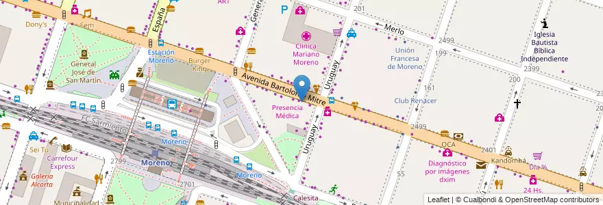 Mapa de ubicacion de Proficiency en Arjantin, Buenos Aires, Partido De Moreno, Moreno.