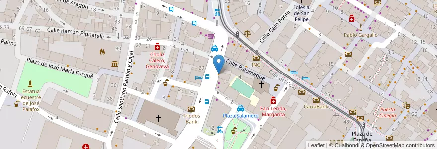 Mapa de ubicacion de Profumo en スペイン, アラゴン州, サラゴサ, Zaragoza, サラゴサ.