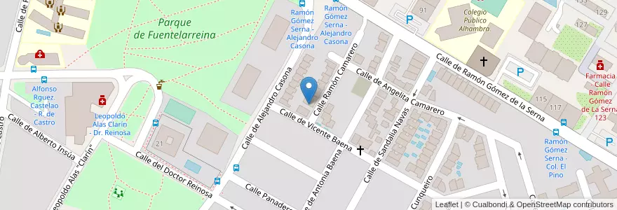 Mapa de ubicacion de Projardin Pinar en Espanha, Comunidade De Madrid, Comunidade De Madrid, Área Metropolitana De Madrid Y Corredor Del Henares, Madrid.