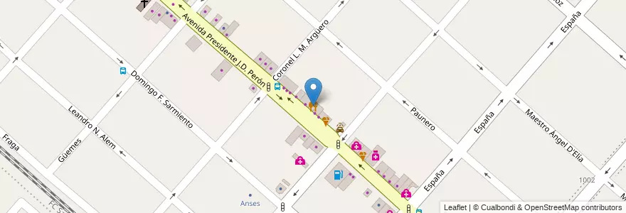 Mapa de ubicacion de Promo's burger en Arjantin, Buenos Aires, Partido De San Miguel, San Miguel.