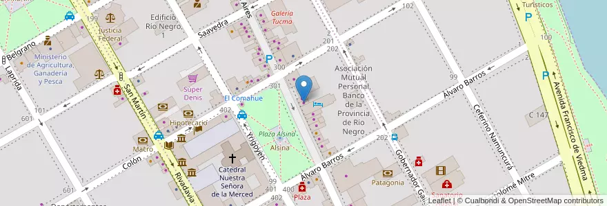 Mapa de ubicacion de Promundo SRL en Аргентина, Рио-Негро, Departamento Adolfo Alsina, Viedma, Viedma.