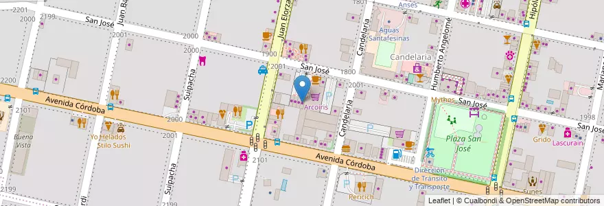Mapa de ubicacion de ProPlan en 阿根廷, Santa Fe, Departamento Rosario, Municipio De Funes, Funes.