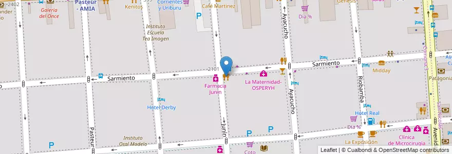 Mapa de ubicacion de Prosciutto, Balvanera en Argentine, Ciudad Autónoma De Buenos Aires, Comuna 3, Buenos Aires.