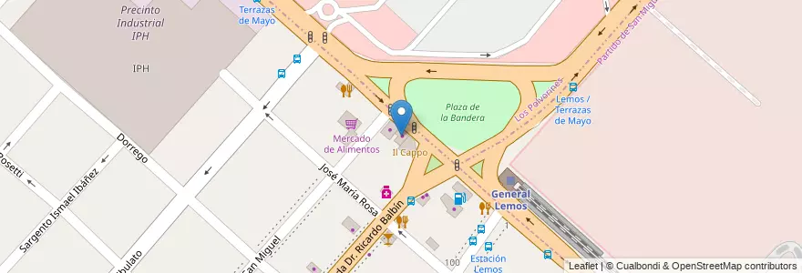 Mapa de ubicacion de Proveeduría Textil Obrero en Argentina, Buenos Aires, Partido De San Miguel.