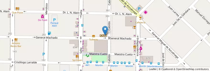 Mapa de ubicacion de Provincia Net en Argentina, Buenos Aires, Partido De Morón, Morón.