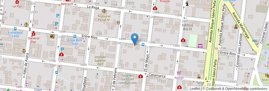 Mapa de ubicacion de Proyecto Pizza Bar en Аргентина, Misiones, Departamento Capital, Municipio De Posadas, Posadas.