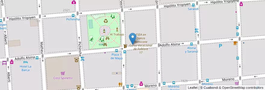 Mapa de ubicacion de Proyecto Sur, Balvanera en Argentina, Ciudad Autónoma De Buenos Aires, Comuna 3, Buenos Aires.