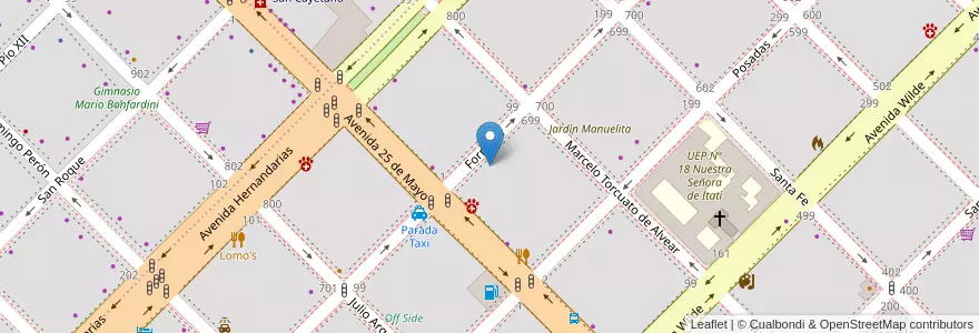 Mapa de ubicacion de Pruson&Muba | Estudio Creativo en الأرجنتين, Chaco, Departamento San Fernando, Resistencia, Resistencia.