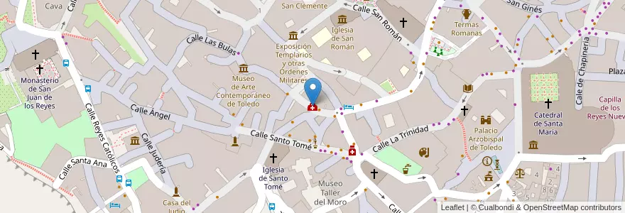 Mapa de ubicacion de Psiquiatra Cristina Galán en اسپانیا, Castilla-La Mancha, Toledo, Toledo, Toledo.