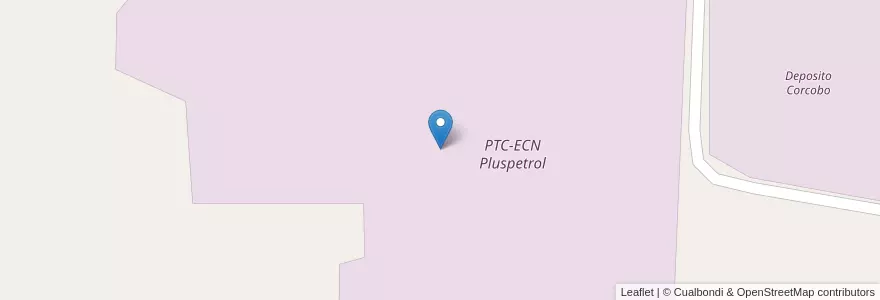 Mapa de ubicacion de PTC-ECN Pluspetrol en Argentinien, Chile, Mendoza, Departamento Malargüe, Distrito Agua Escondida.