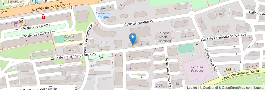 Mapa de ubicacion de Pub Bonsai en Espagne, Cantabrie, Cantabria, Santander, Santander.