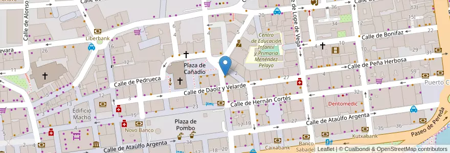 Mapa de ubicacion de Pub Café Bar F en Spagna, Cantabria, Cantabria, Santander, Santander.