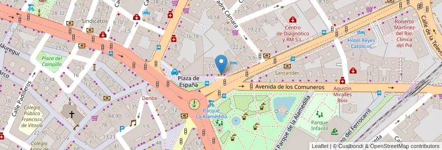 Mapa de ubicacion de Pub Chaplin en إسبانيا, قشتالة وليون, شلمنقة, دائرة شلمنقة, شلمنقة.