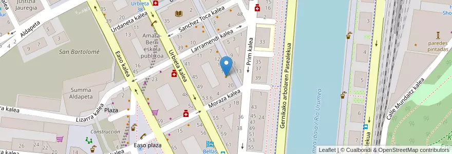 Mapa de ubicacion de Pub Drop en Spain, Autonomous Community Of The Basque Country, Gipuzkoa, Donostialdea, San Sebastián.