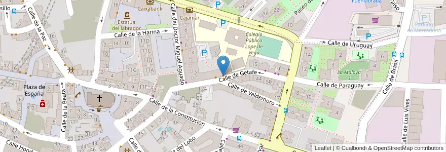 Mapa de ubicacion de Pub El Convento en 스페인, Comunidad De Madrid, Comunidad De Madrid, Área Metropolitana De Madrid Y Corredor Del Henares, Fuenlabrada.