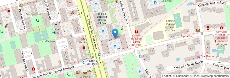 Mapa de ubicacion de Pub El Tirol en Испания, Мадрид, Мадрид, Área Metropolitana De Madrid Y Corredor Del Henares, Мадрид.