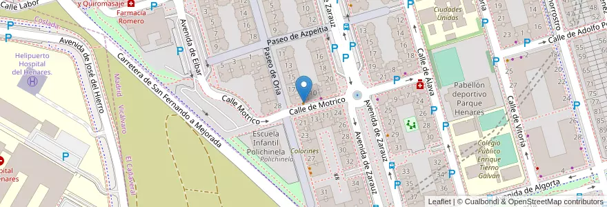 Mapa de ubicacion de Pub hamburguesería RRR en スペイン, マドリード州, Comunidad De Madrid, Área Metropolitana De Madrid Y Corredor Del Henares, San Fernando De Henares.